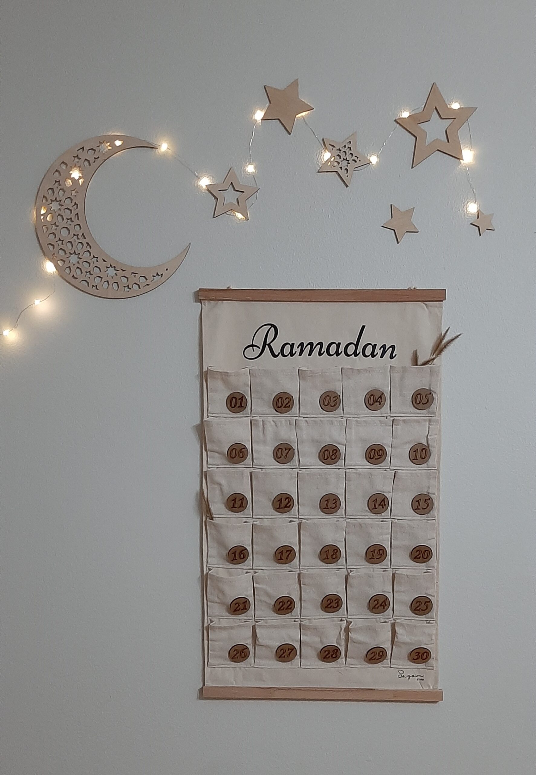 Lot décoration Ramadan en bois