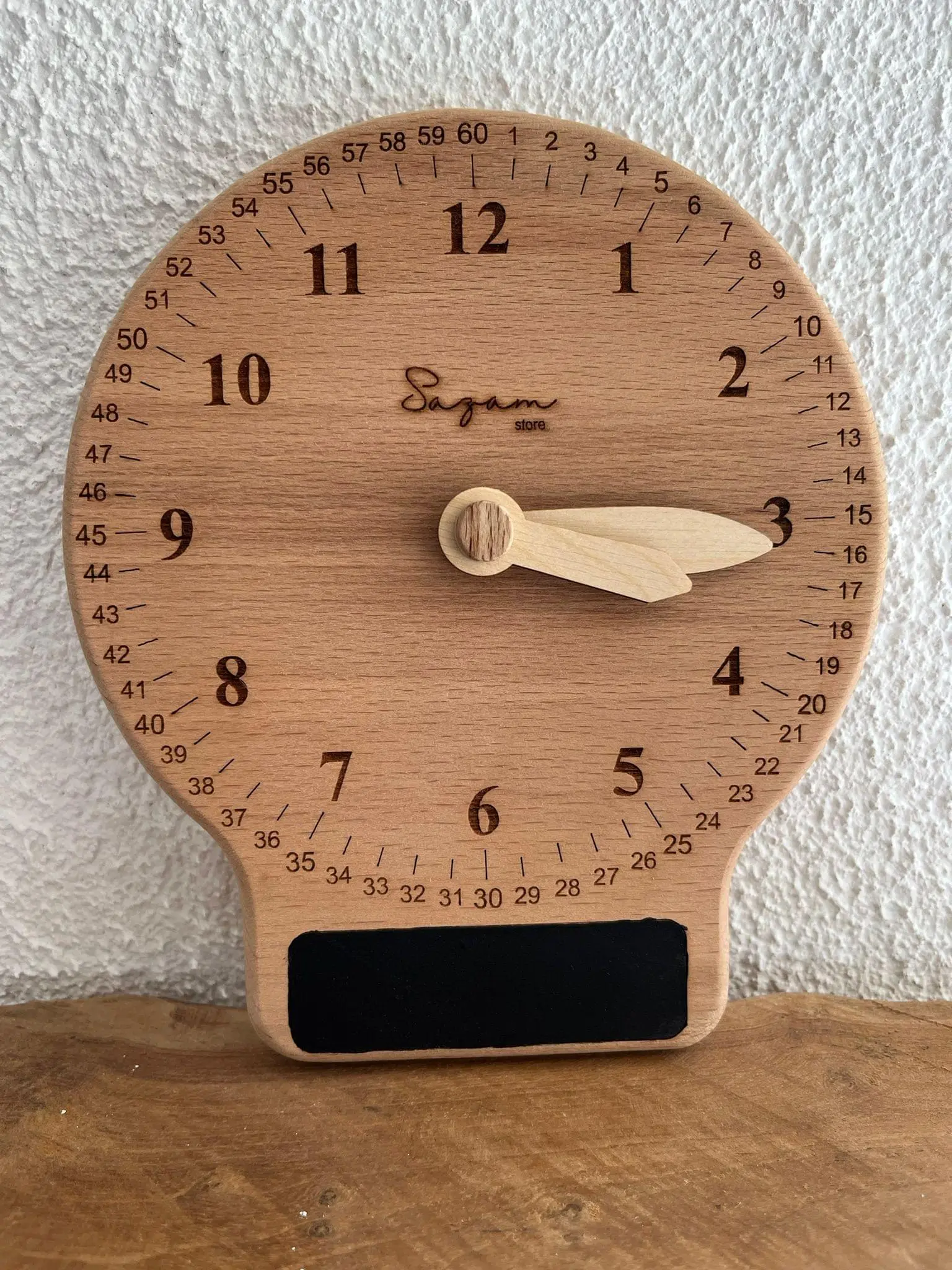 Horloge éducatif en bois